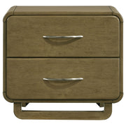 Amsbury 2-drawer Nightstand Bedside Table Nutmeg - 224272