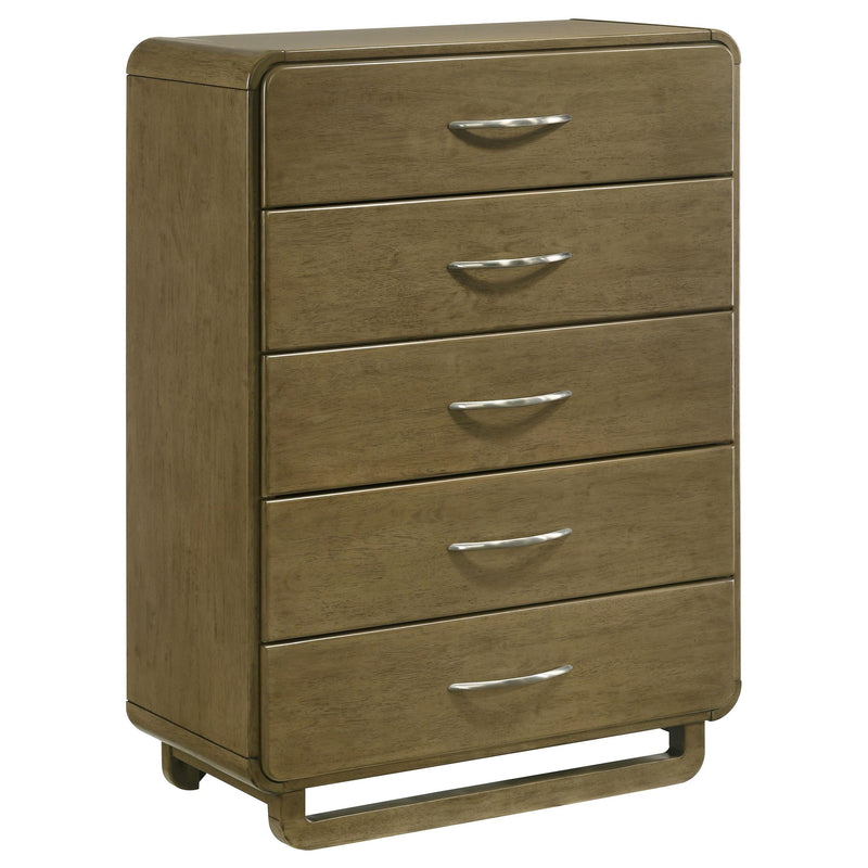 Amsbury 5-drawer Chest of Drawers Nutmeg - 224275