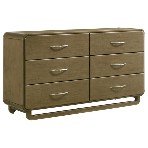 Amsbury 6-drawer Dresser Cabinet Nutmeg - 224273