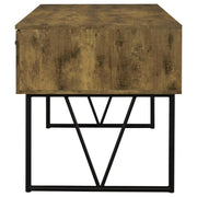 Analiese 63-inch 4-drawer Writing Desk Rustic Nutmeg - 800999