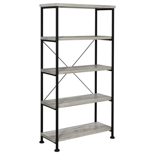 Analiese 63-inch 4-shelf Bookshelf Grey Driftwood - 801546