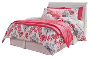 Anarasia Full Sleigh Headboard and Dresser in White - PKG002571