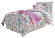 Anarasia Twin Sleigh Headboard and Dresser in White - PKG002553
