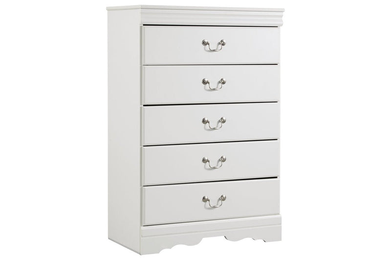 Anarasia White Chest of Drawers - DMV FurnitureChest