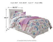 Anarasia White Twin Sleigh Headboard, Dresser and Mirror - B129B18