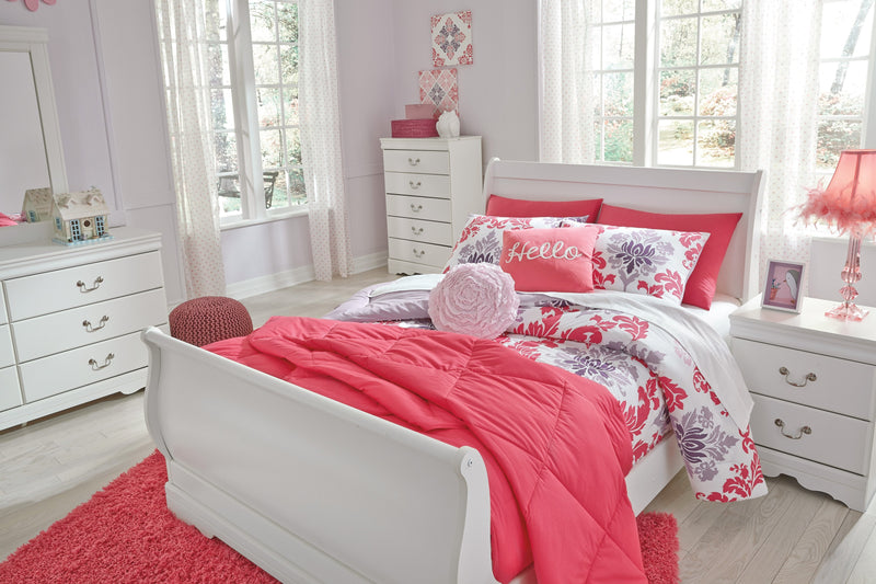Anarasia White Youth Sleigh Bedroom Set - DMV FurnitureYouth Bedroom Set