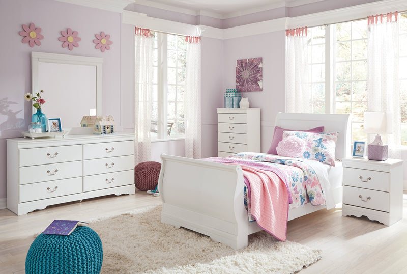 Anarasia White Youth Sleigh Bedroom Set - DMV FurnitureYouth Bedroom Set
