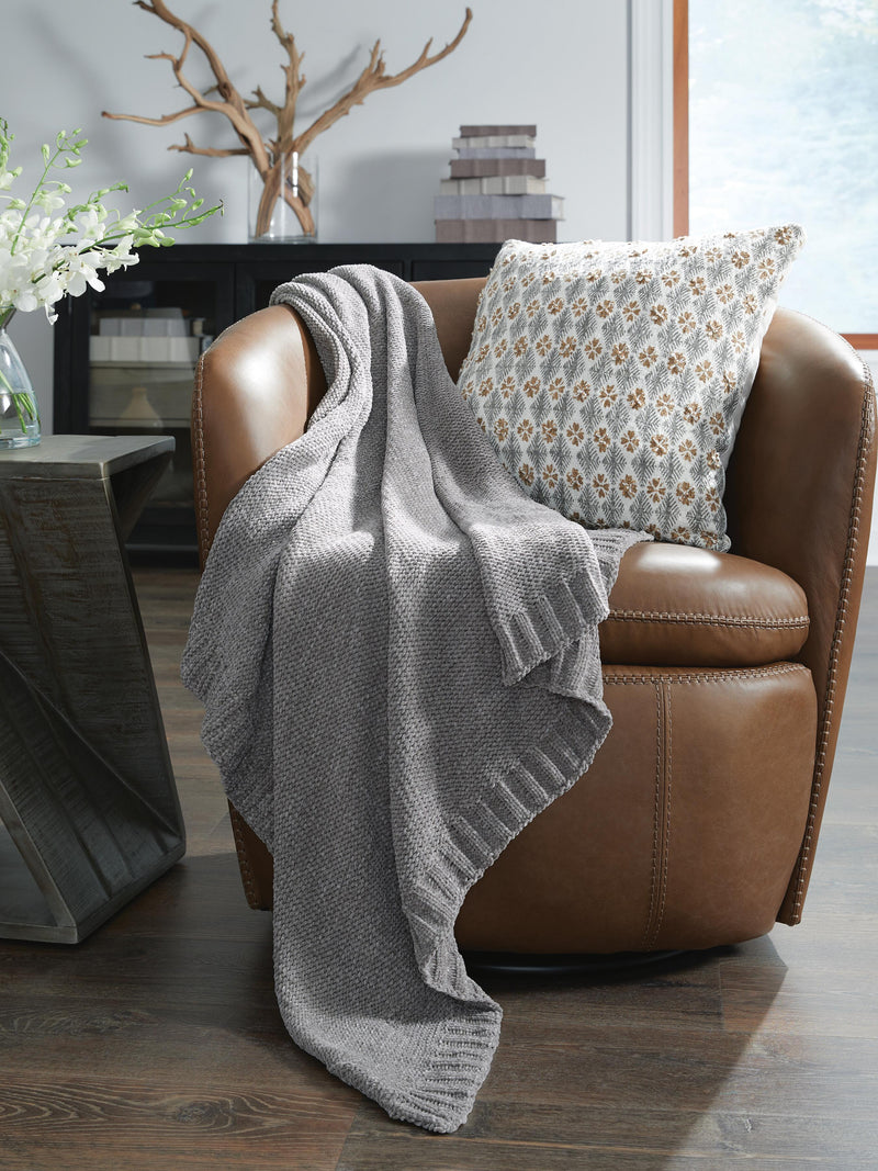 Anawood Gray Throw (Set of 3) - A1001097