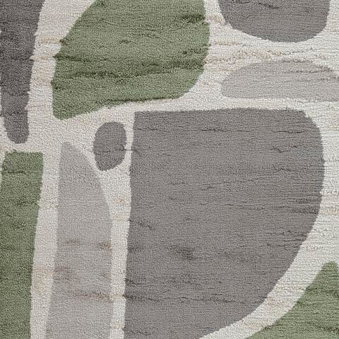 Anburgh Green/Gray/Ivory Large Rug - R407351