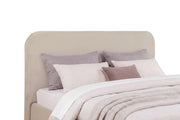 Anders Upholstered Eastern King Storage Lift Platform Bed Beige - 306037BEIKE