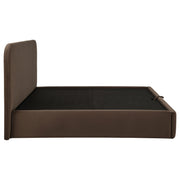 Anders Upholstered Eastern King Storage Lift Platform Bed Chocolate - 306037CHKE