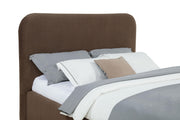 Anders Upholstered Queen Storage Lift Platform Bed Chocolate - 306037CHQ