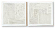 Andorfield Beige/Black/White Wall Art (Set of 2) - A8000517