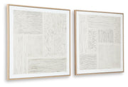 Andorfield Beige/Black/White Wall Art (Set of 2) - A8000517