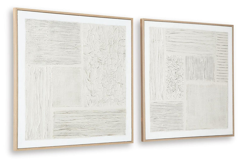 Andorfield Beige/Black/White Wall Art (Set of 2) - A8000517