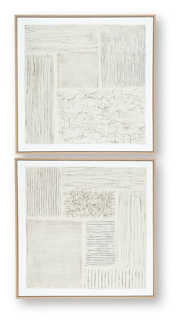 Andorfield Beige/Black/White Wall Art (Set of 2) - A8000517