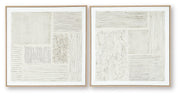 Andorfield Beige/Black/White Wall Art (Set of 2) - A8000517