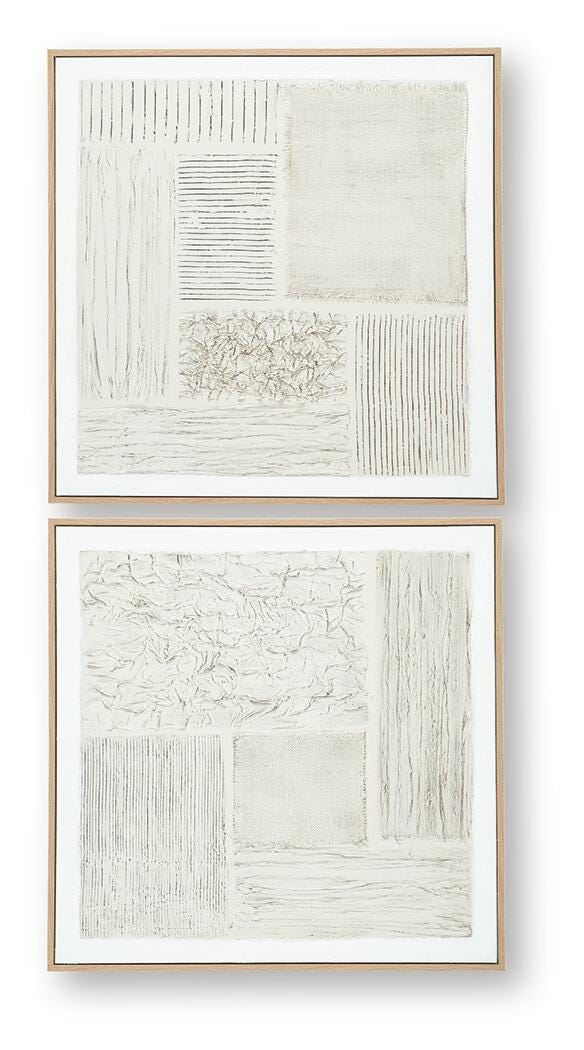 Andorfield Beige/Black/White Wall Art (Set of 2) - A8000517