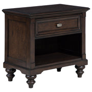 Andover 1-drawer Nightstand Bedside Table Dark Oak - 223632