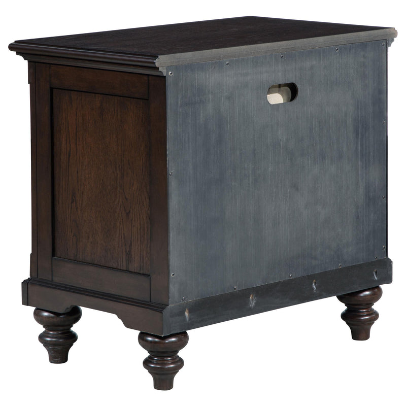 Andover 1-drawer Nightstand Bedside Table Dark Oak - 223632
