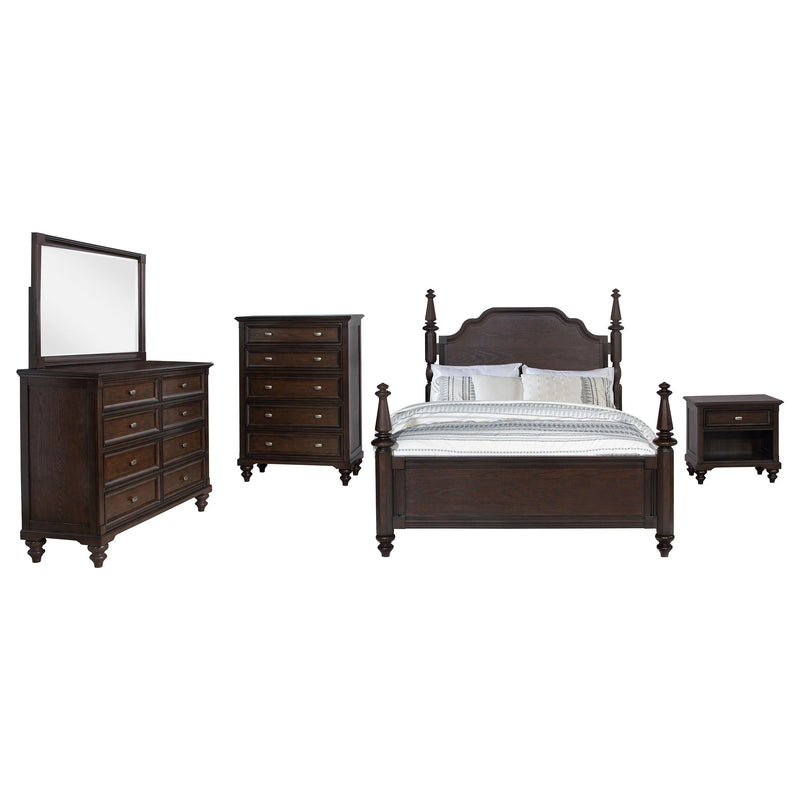 Andover 5-piece Eastern King Bedroom Set Dark Oak - 223631KE-S5