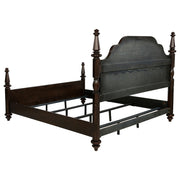 Andover 63-inch Four Poster Eastern King Bed Dark Oak - 223631KE