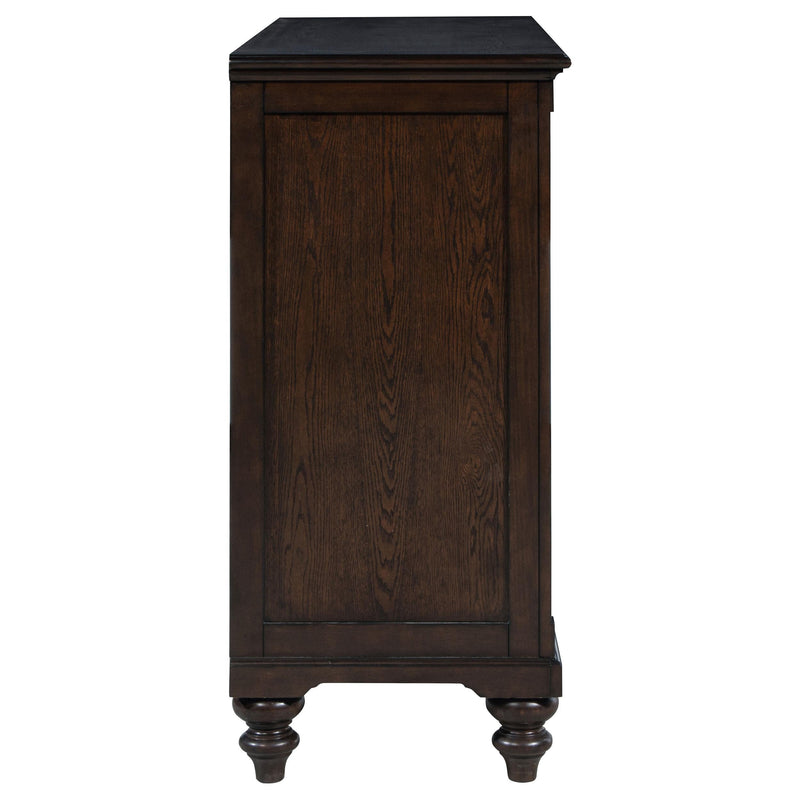 Andover 8-drawer Dresser Cabinet Dark Oak - 223633