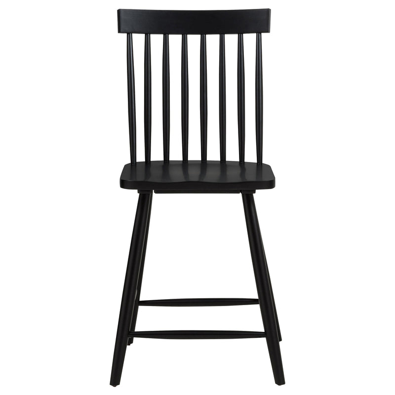 Andrews 5-piece Round Counter Dining Set Light Ash and Black - 122508-S5B