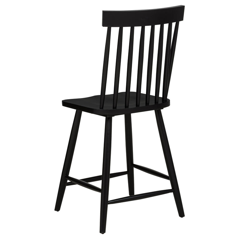 Andrews 5-piece Round Counter Dining Set Light Ash and Black - 122508-S5B
