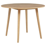 Andrews 5-piece Round Counter Dining Set Light Ash and White - 122508-S5W