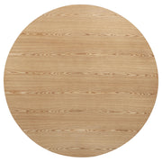 Andrews 5-piece Round Dining Table Set Light Ash and Black - 122500-S5B