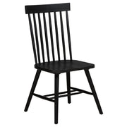 Andrews 5-piece Round Dining Table Set Light Ash and Black - 122500-S5B