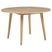Andrews 5-piece Round Dining Table Set Light Ash and White - 122500-S5W