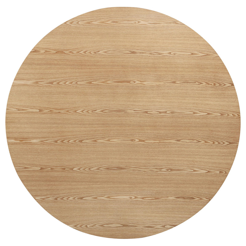 Andrews 5-piece Round Dining Table Set Light Ash and White - 122500-S5W
