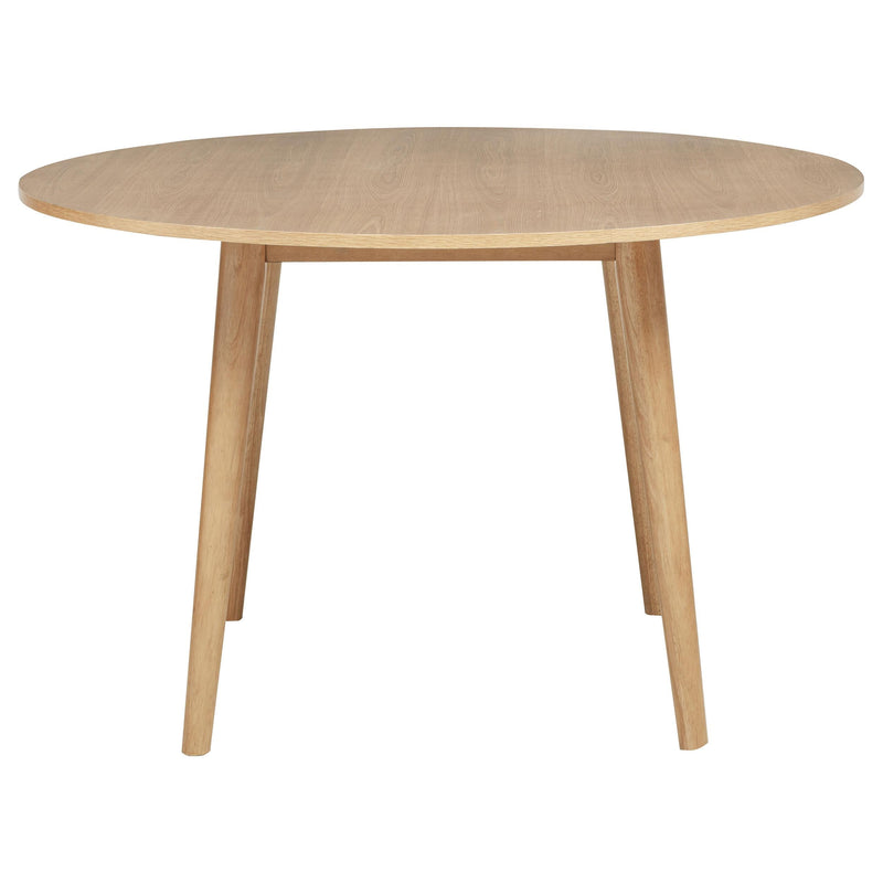 Andrews 5-piece Round Wood Dining Room Table Set Light Ash - 122500-S5