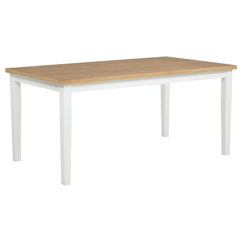 Andrews 7-piece Rectangular Dining Set Light Ash and White - 122501-S7W