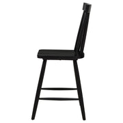 Andrews Windsor Counter Height Dining Side Chair Black (Set of 2) - 122509BLK