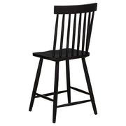 Andrews Windsor Counter Height Dining Side Chair Black (Set of 2) - 122509BLK