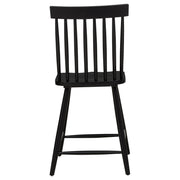 Andrews Windsor Counter Height Dining Side Chair Black (Set of 2) - 122509BLK