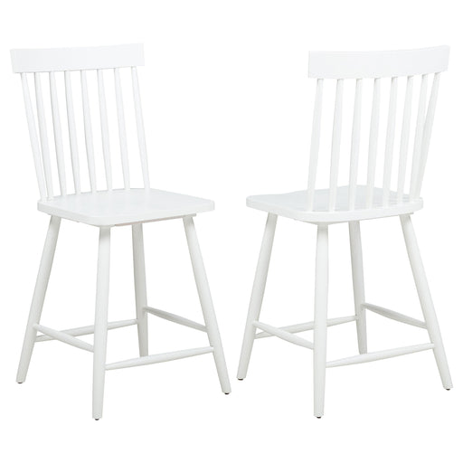 Andrews Windsor Counter Height Dining Side Chair White (Set of 2) - 122509WHT