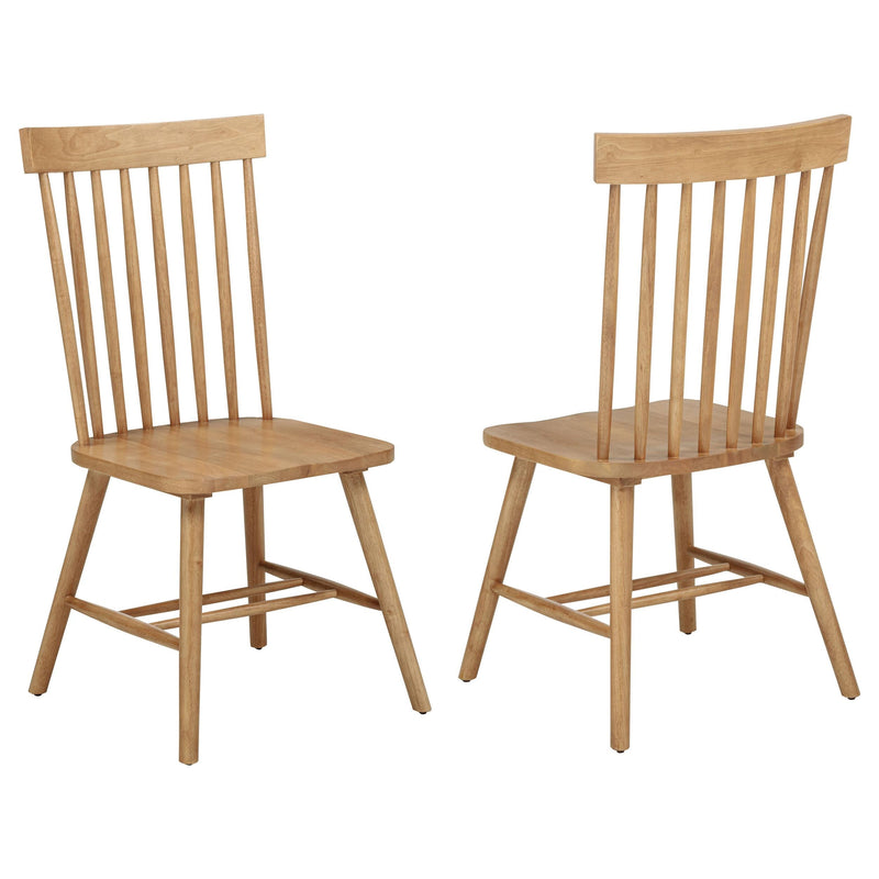 Andrews Windsor Spindle Back Dining Side Chair Light Ash (Set of 2) - 122502