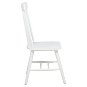 Andrews Windsor Spindle Back Dining Side Chair White (Set of 2) - 122502WHT