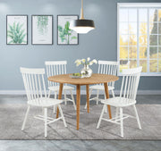 Andrews Windsor Spindle Back Dining Side Chair White (Set of 2) - 122502WHT