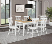 Andrews Windsor Spindle Back Dining Side Chair White (Set of 2) - 122502WHT