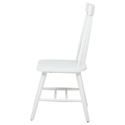 Andrews Windsor Spindle Back Dining Side Chair White (Set of 2) - 122502WHT
