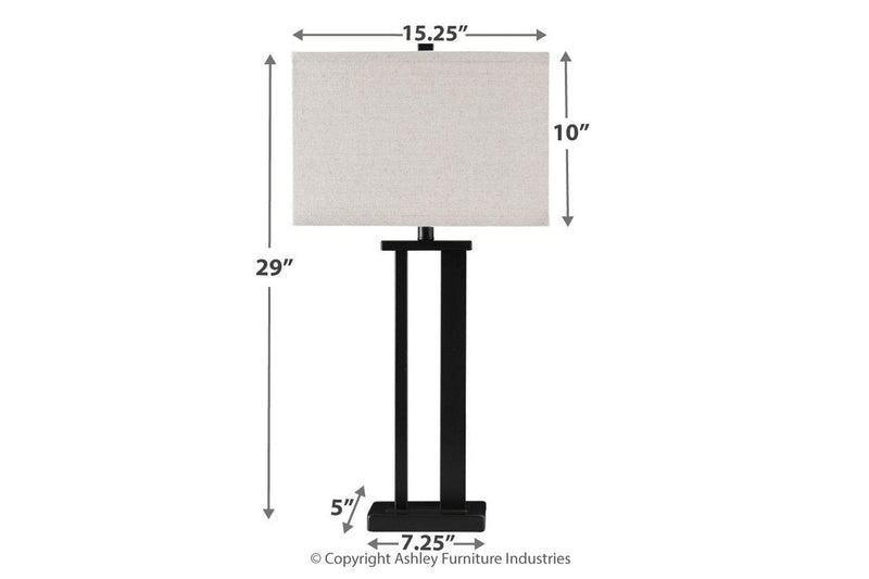 Aniela Bronze Finish Table Lamp (Set of 2) - DMV FurnitureTable Lamp Pair