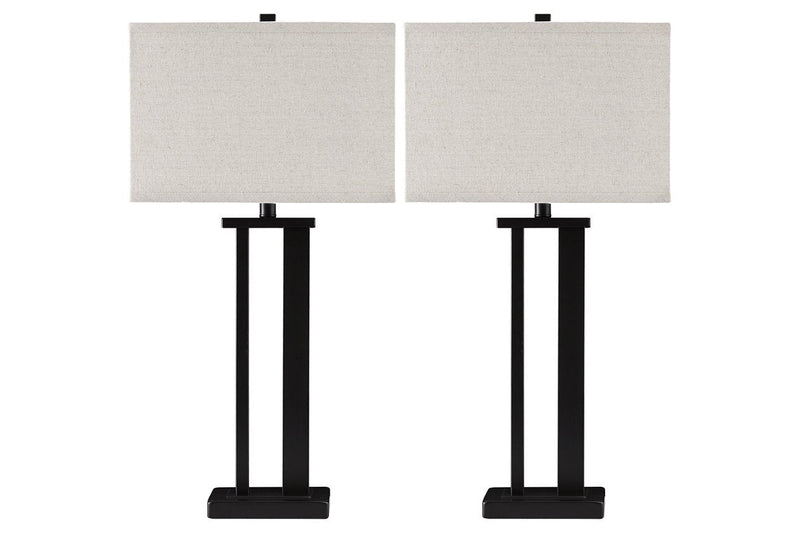 Aniela Bronze Finish Table Lamp (Set of 2) - DMV FurnitureTable Lamp Pair