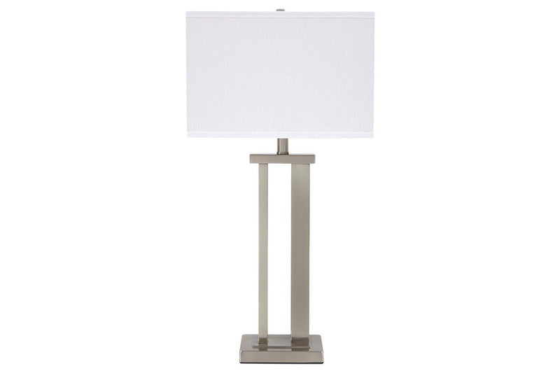Aniela Silver Finish Table Lamp (Set of 2) - DMV FurnitureTable Lamp Pair