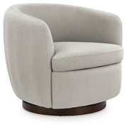 Annbury Light Beige Swivel Accent Chair - A3000786