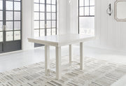 Antique White Robbinsdale Counter Height Dining Table and 8 Barstools - PKG016725